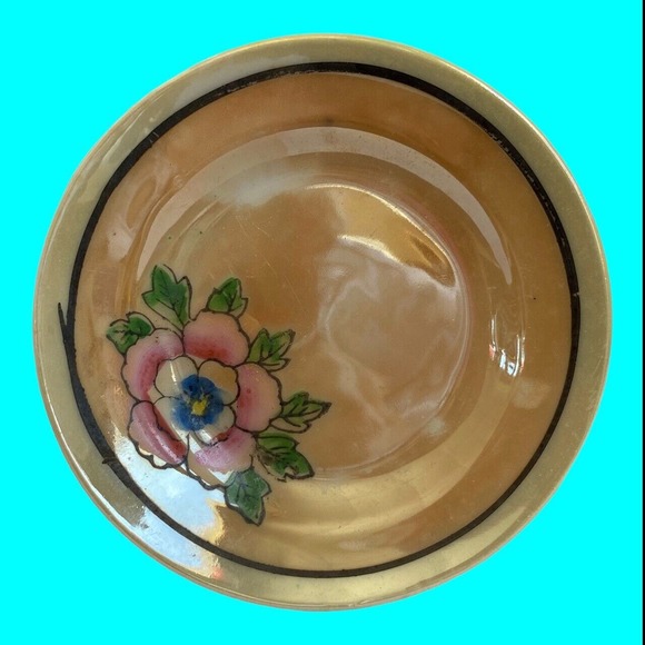 Vtg Japanese Lustreware Doll Dishes, Doll Tea Set, Tiny Dishes, 14 pcs - Picture 9 of 16